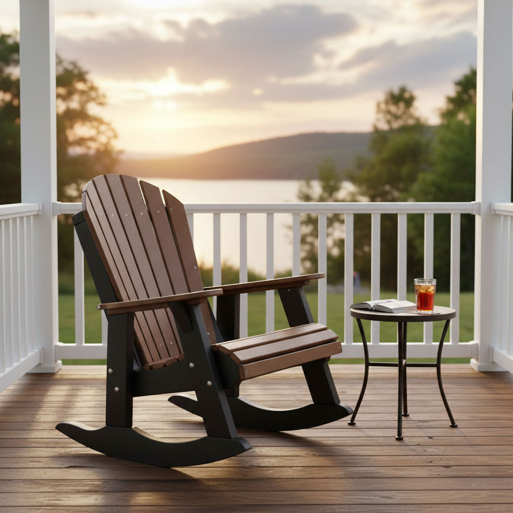 AdirondackRockingChairs-TRCC for comfortable outdoor relaxation