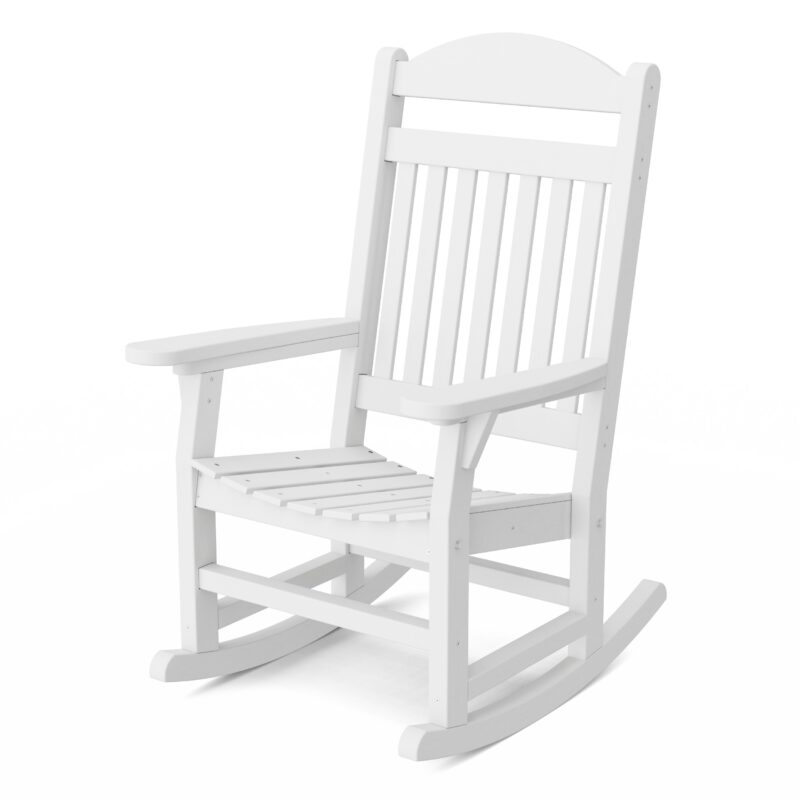 LCC-101-WHITE-C1 rocking chair for comfortable outdoor relaxation