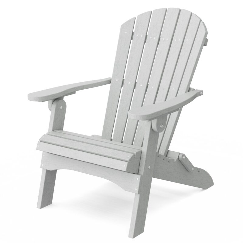 Heritage Folding Adirondack Chair - Light Gray