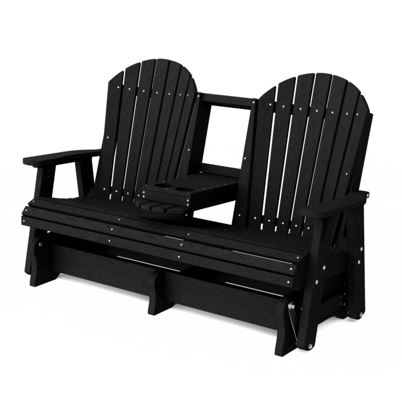 Heritage 5' Glider with Console - Black