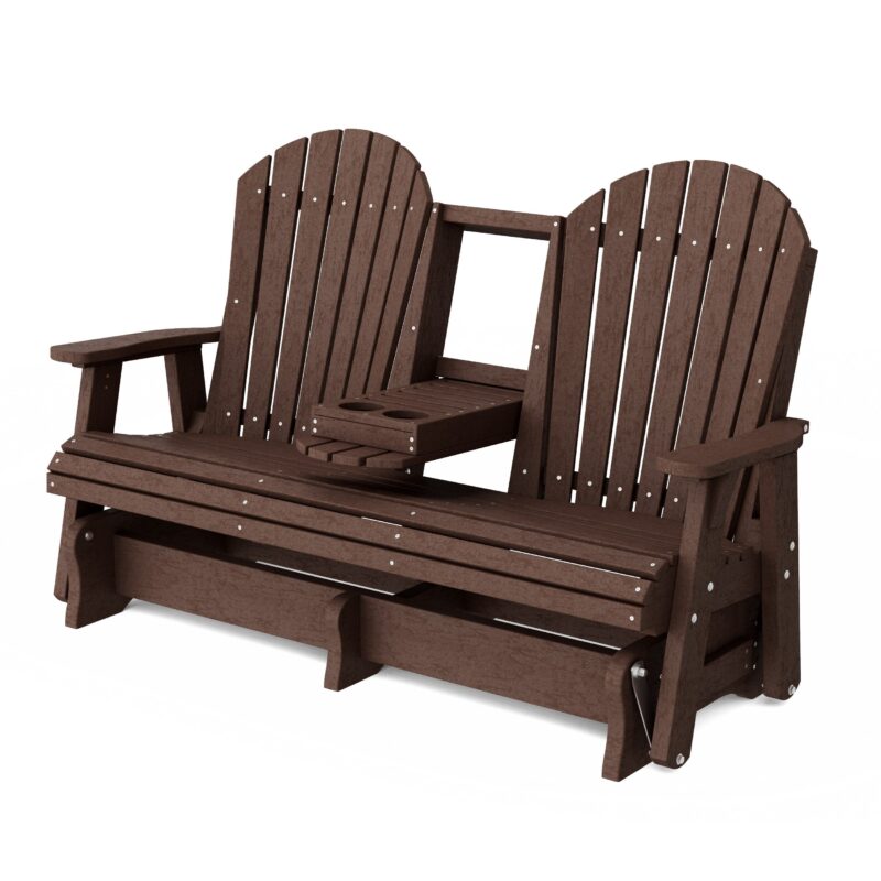 Heritage 5' Glider with Console - Tudor Brown