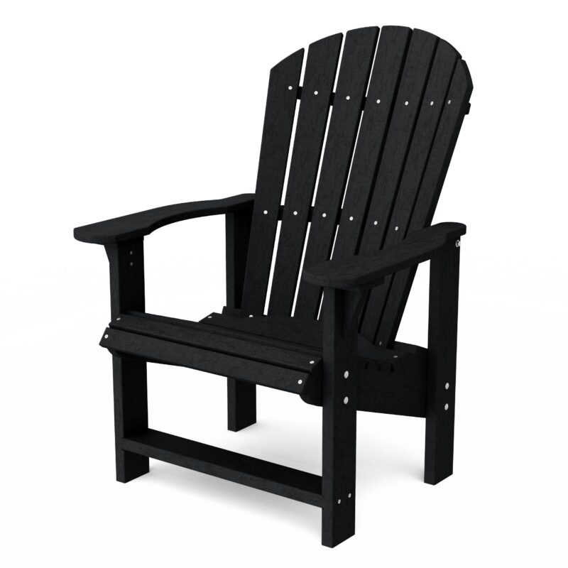 Heritage Upright Adirondack Chair - Black