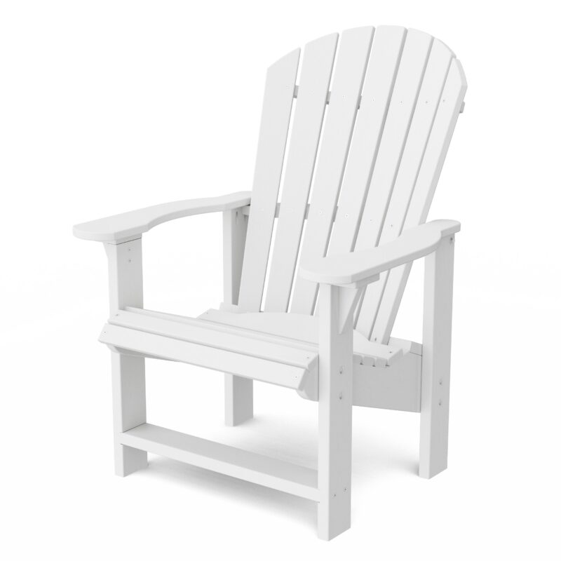 Heritage Upright Adirondack Chair - White