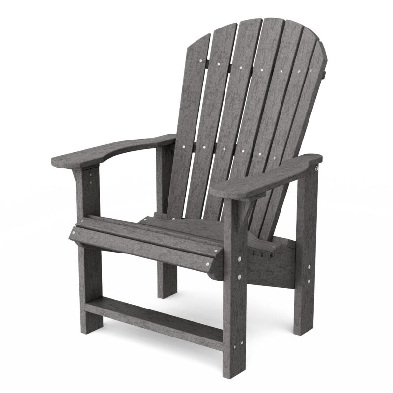 Heritage Upright Adirondack Chair - Dark Gray