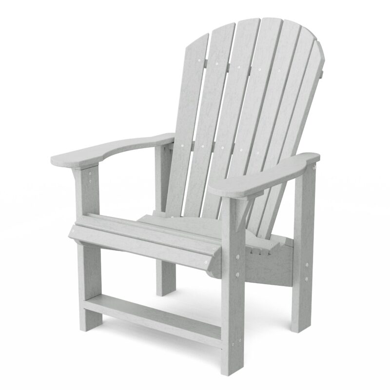 Heritage Upright Adirondack Chair - Light Gray