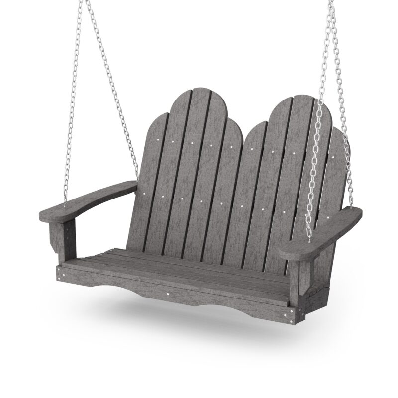 Classic Adirondack Swing - Dark Gray