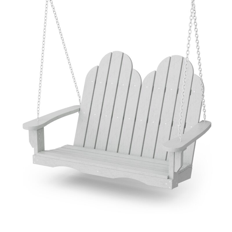Classic Adirondack Swing - Light Gray