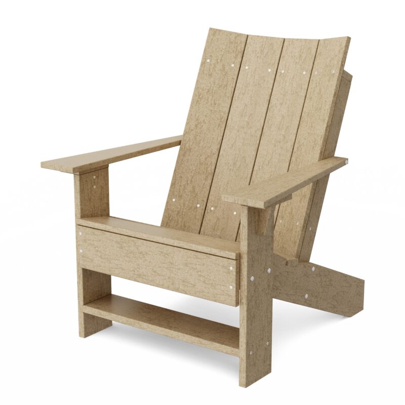 Contemporary Adirondack Chair - Weathered Wood