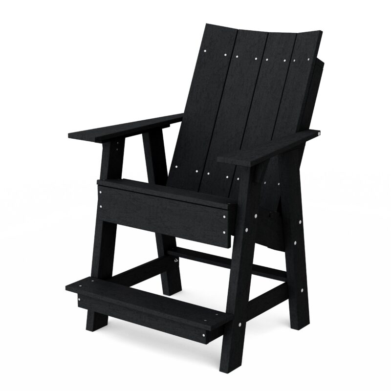 Contemporary High Adirondack Chair - Black