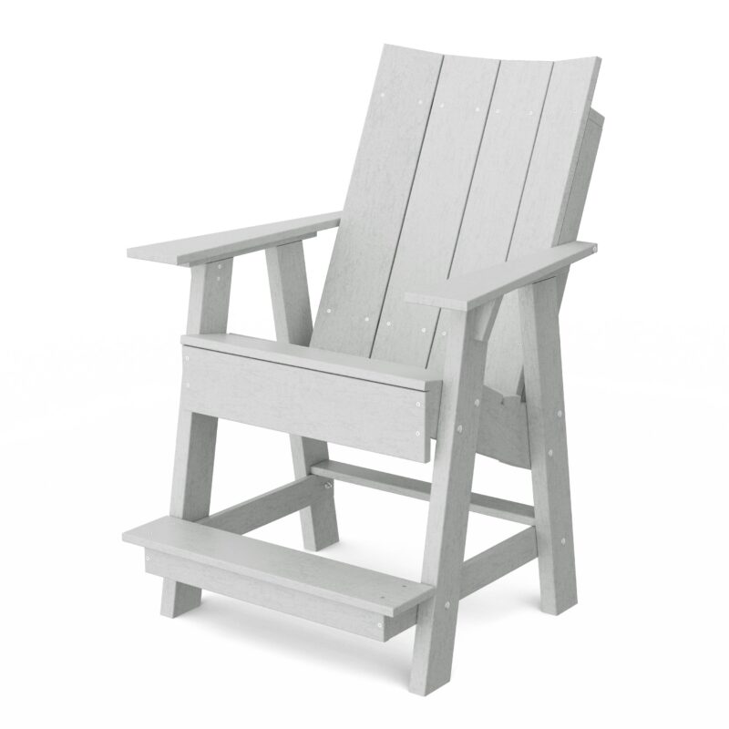 Contemporary High Adirondack Chair - Light Gray