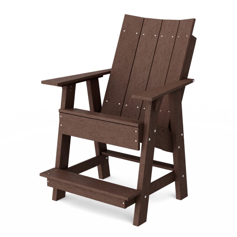 Contemporary High Adirondack Chair - Tudor Brown