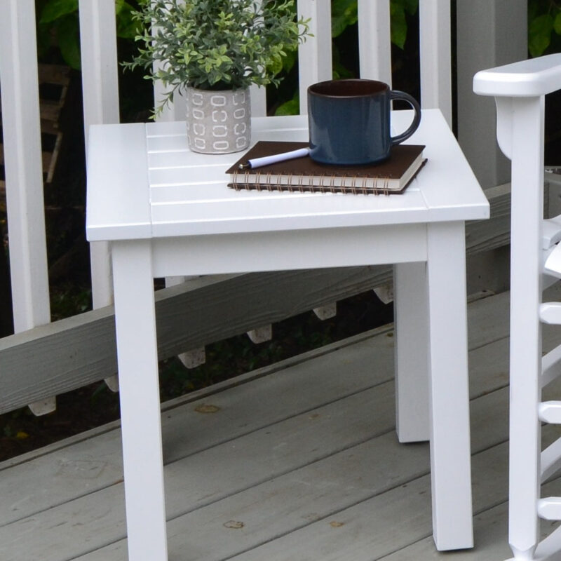 Rocker Side Table - White