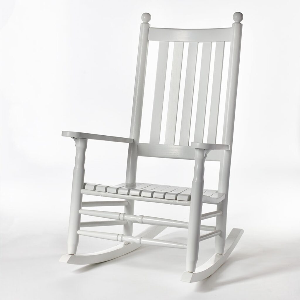 900-Carolina-Rocker-white rocking chair with premium comfort design